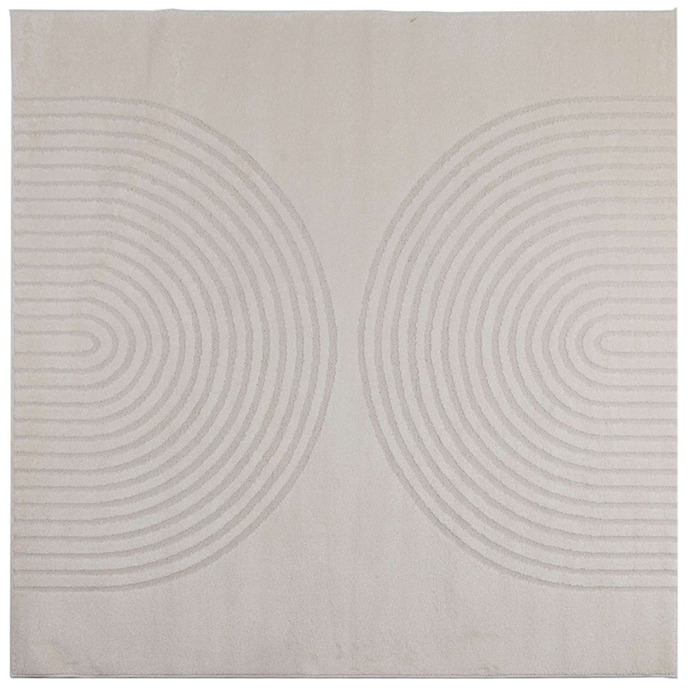 vidaXL Χαλιά χώρου τετράγωνο GALATI Κρεμ 120 x 120 cm Πολυεστέρας