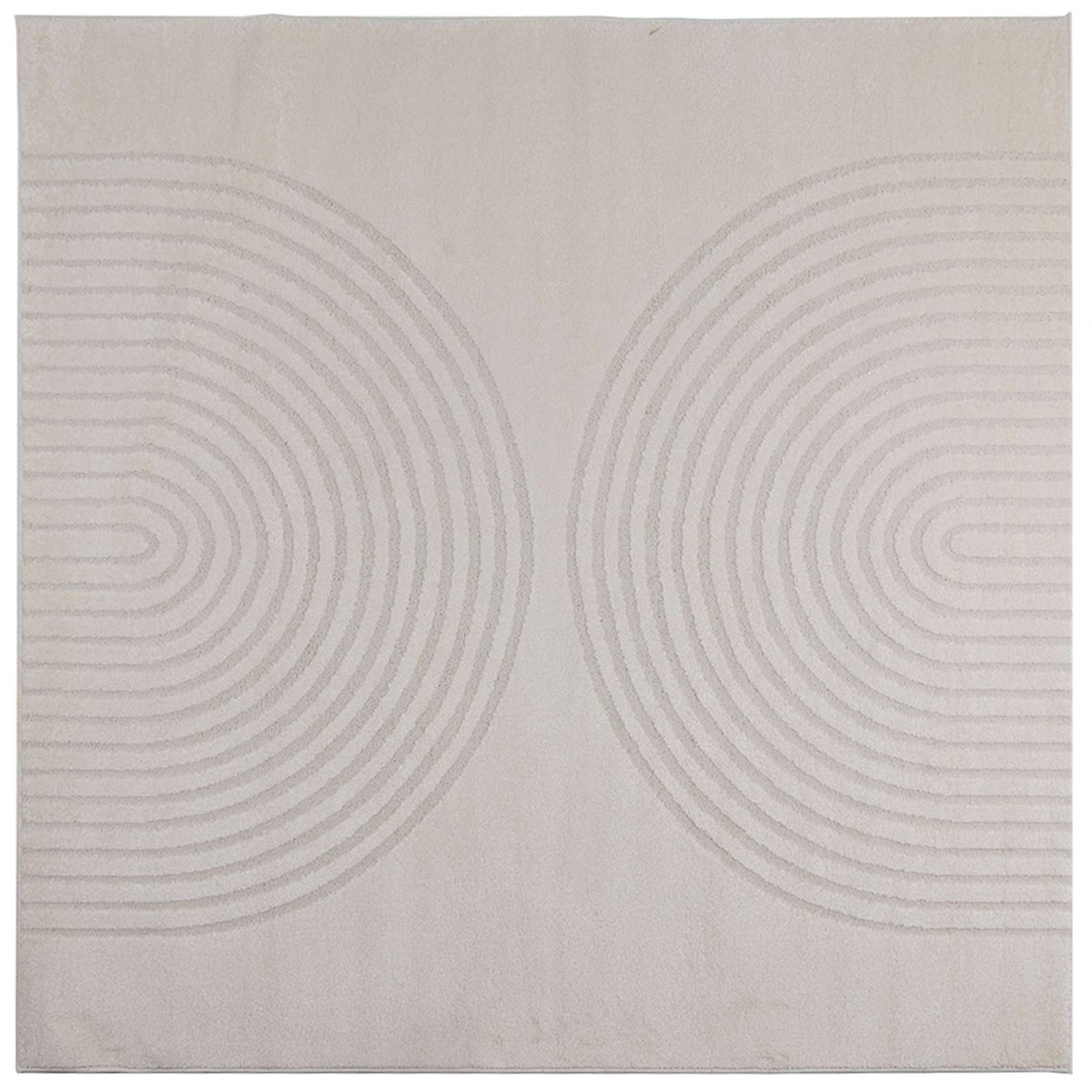 vidaXL Χαλιά χώρου τετράγωνο GALATI Κρεμ 240 x 240 cm Πολυεστέρας