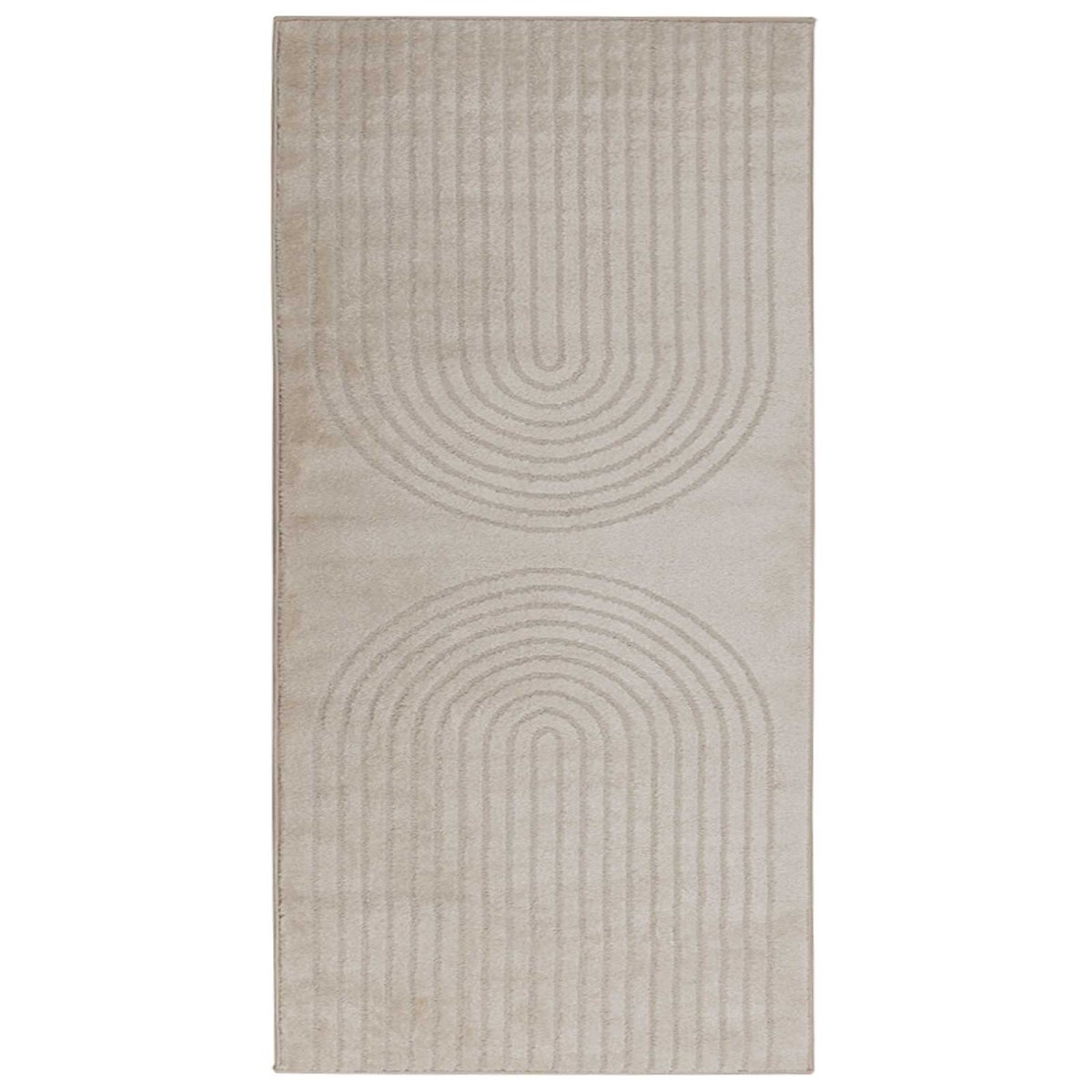 vidaXL Χαλιά χώρου Ορθογώνιος GALATI Μπεζ 150 x 80 cm Πολυεστέρας
