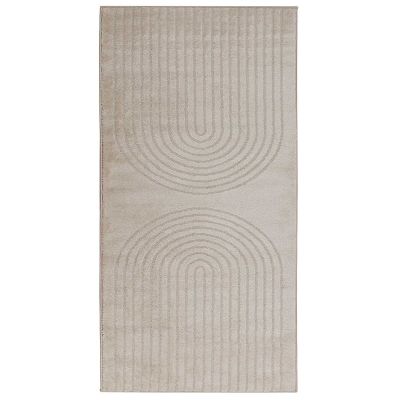 vidaXL Χαλιά χώρου Ορθογώνιος GALATI Μπεζ 150 x 80 cm Πολυεστέρας