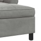 vidaXL Χαλάρωση με μαξιλάρι Ανοιχτό γκρι 91 x 157 x 91 εκ. Βελούδο