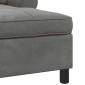 vidaXL Χαλάρωση με μαξιλάρι Σκούρο Γκρι 91 x 157 x 91 εκ. Βελούδο