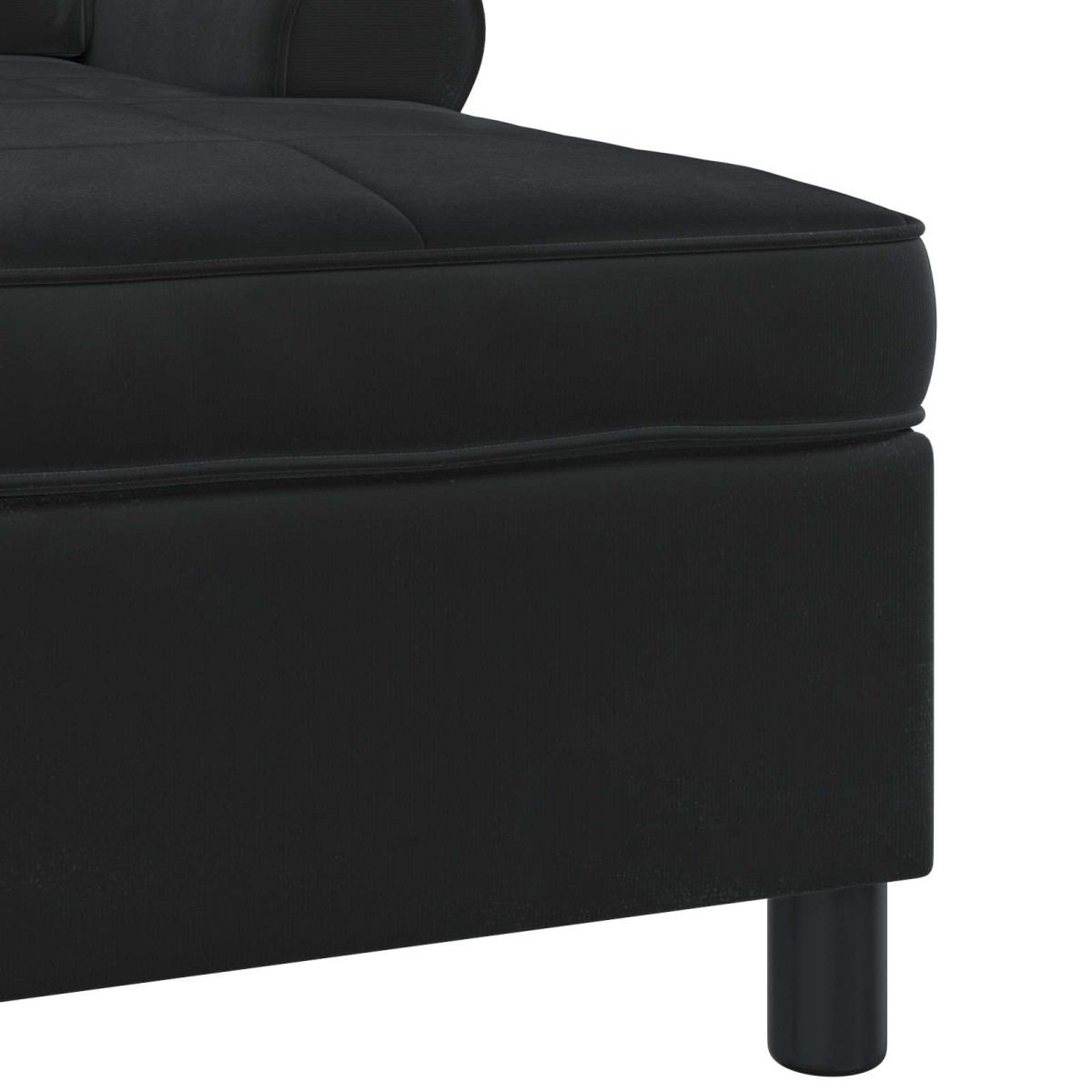 vidaXL Χαλάρωση Μαύρο Βελούδο 91 x 157 x 91 εκ.