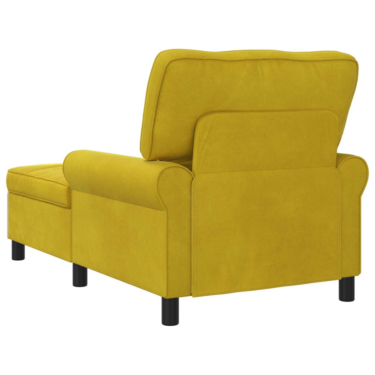 vidaXL Χαλάρωση με μαξιλάρι Κίτρινο 91 x 157 x 91 εκ. Βελούδο
