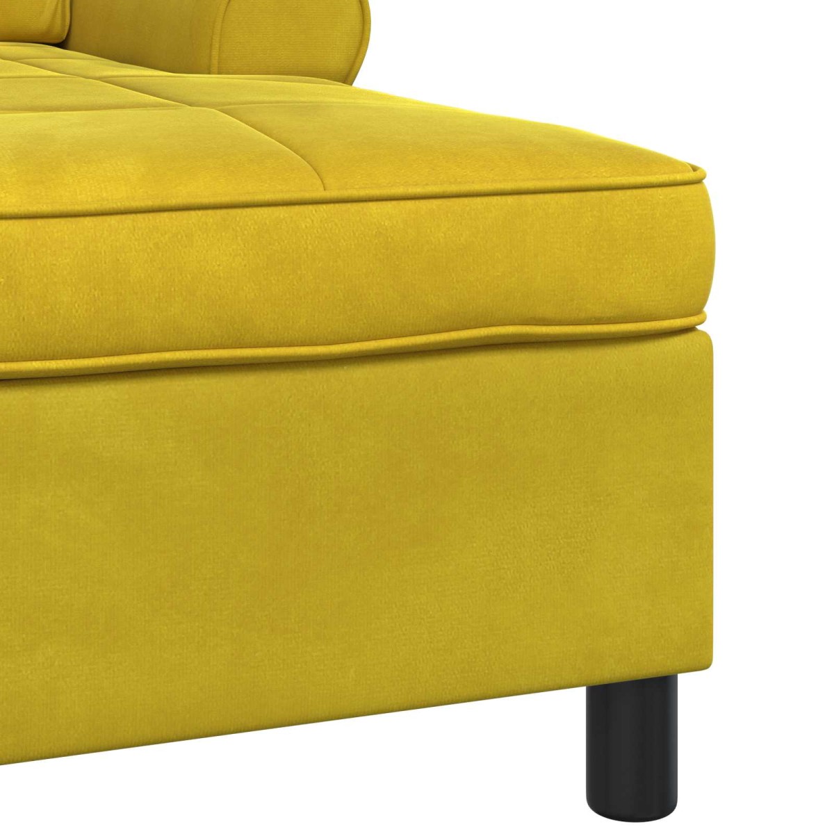 vidaXL Χαλάρωση με μαξιλάρι Κίτρινο 91 x 157 x 91 εκ. Βελούδο