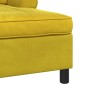 vidaXL Χαλάρωση με μαξιλάρι Κίτρινο 91 x 157 x 91 εκ. Βελούδο