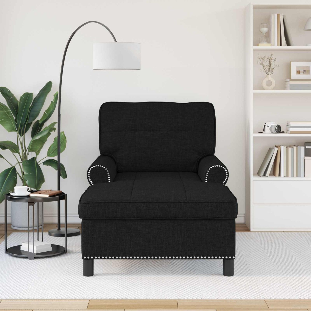 vidaXL Χαλάρωση Μαύρο ύφασμα 91 x 157 x 91 εκ.