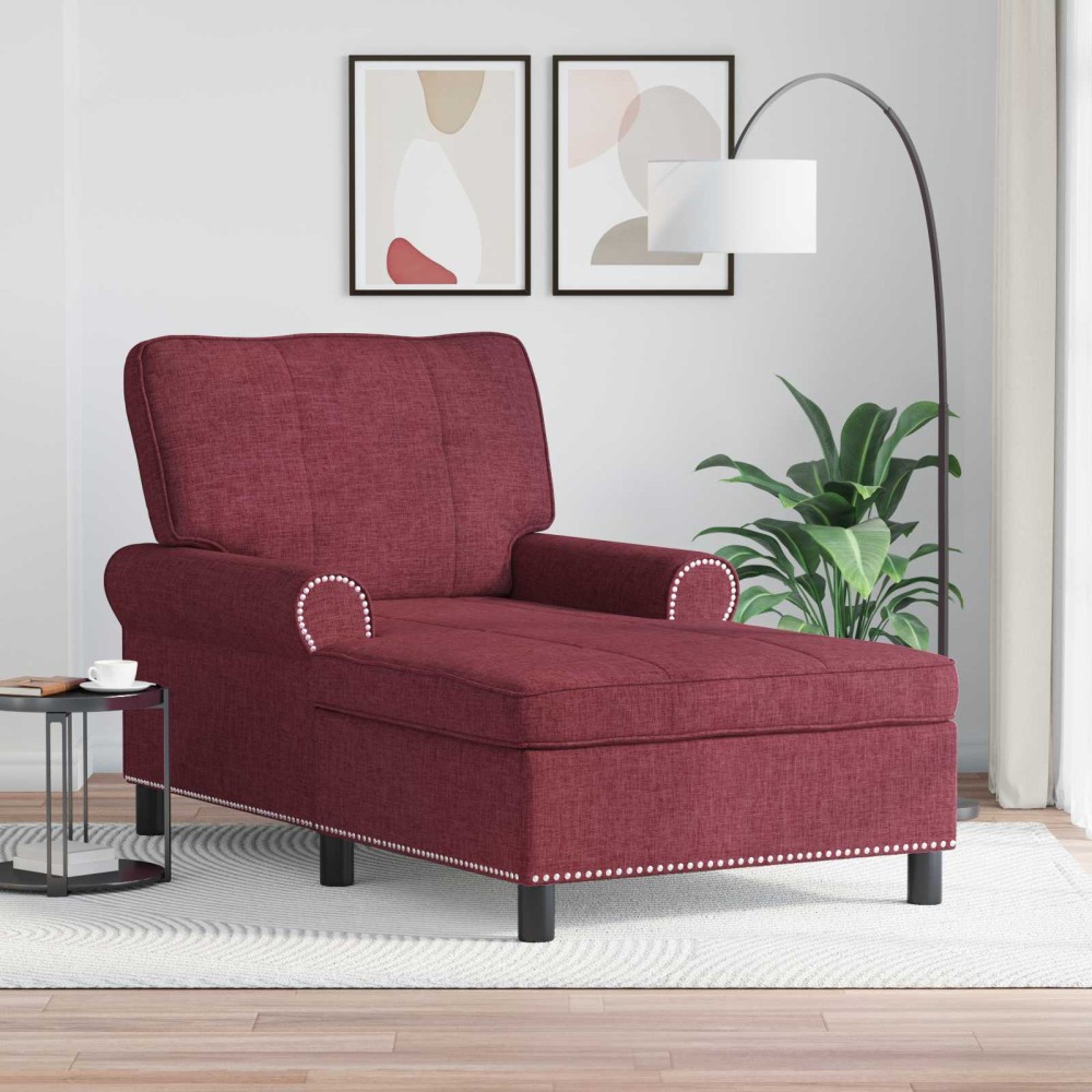 vidaXL Χαλάρωση Κόκκινο ύφασμα 91 x 157 x 91 εκ.