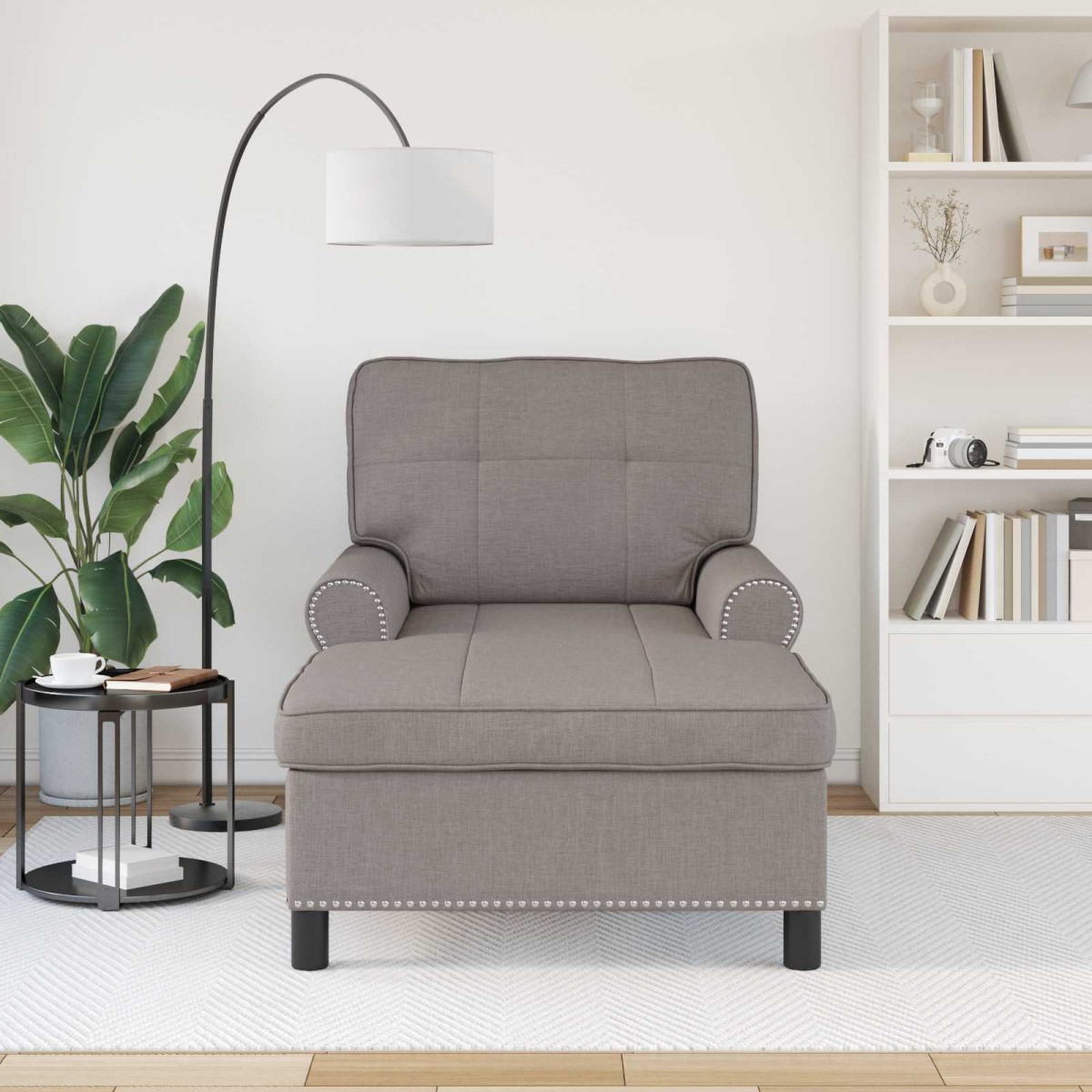 vidaXL Χαλάρωση Taupe ύφασμα 91 x 157 x 91 εκ.
