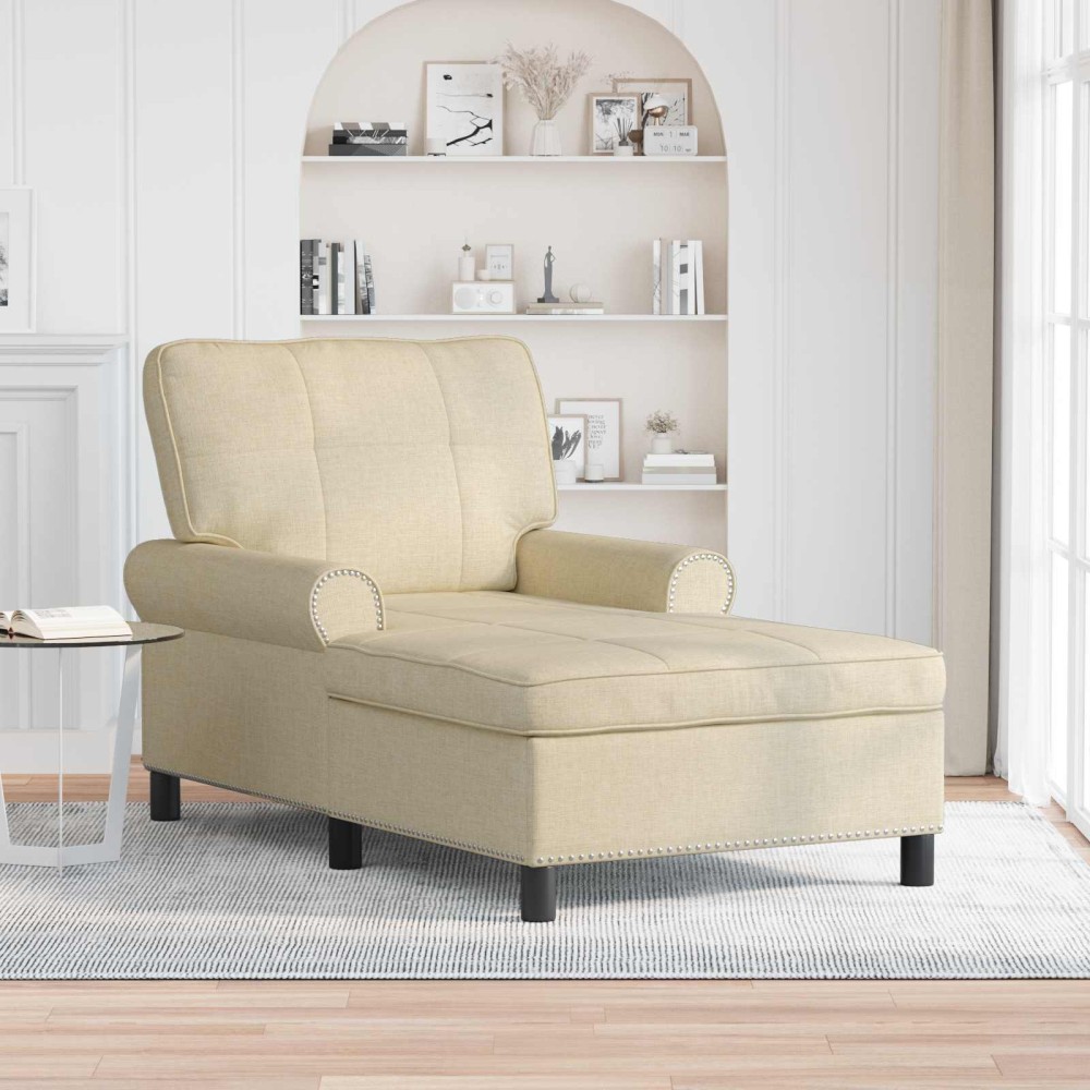 vidaXL Χαλάρωση Κρεμ ύφασμα 91 x 157 x 91 εκ.