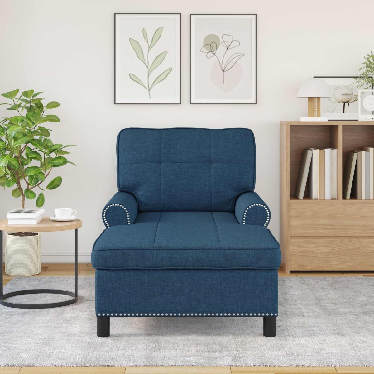 vidaXL Χαλάρωση Μπλε ύφασμα 91 x 157 x 91 εκ.