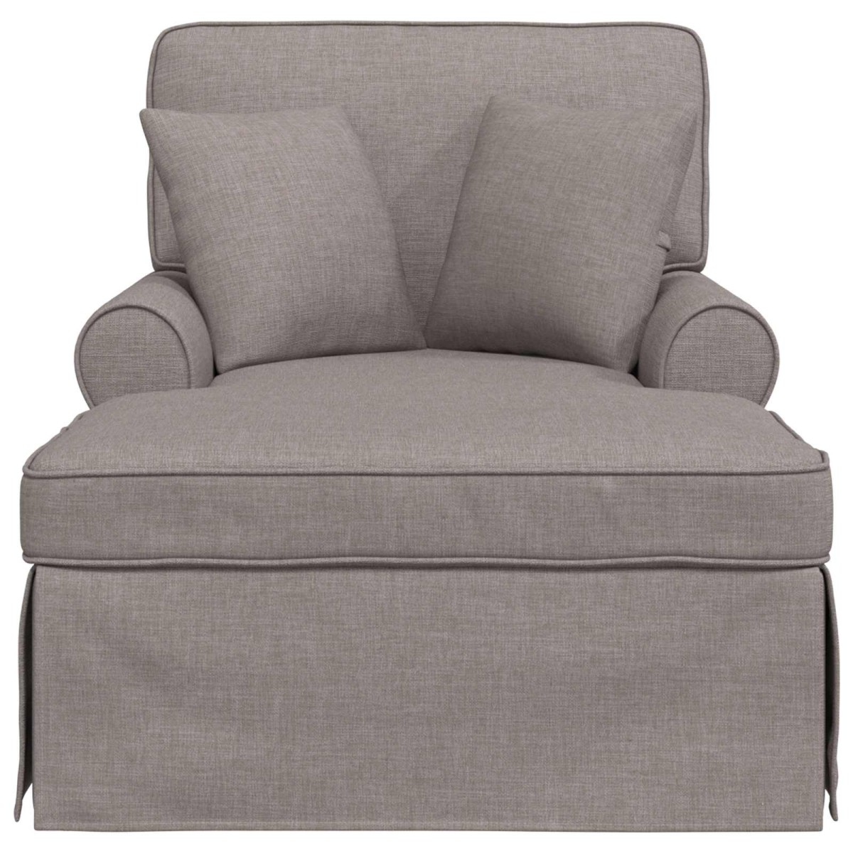 vidaXL Τσέιζ Λαζού με Φούστα 3 τμχ. Taupe ύφασμα 91 x 157 x 91 εκ.