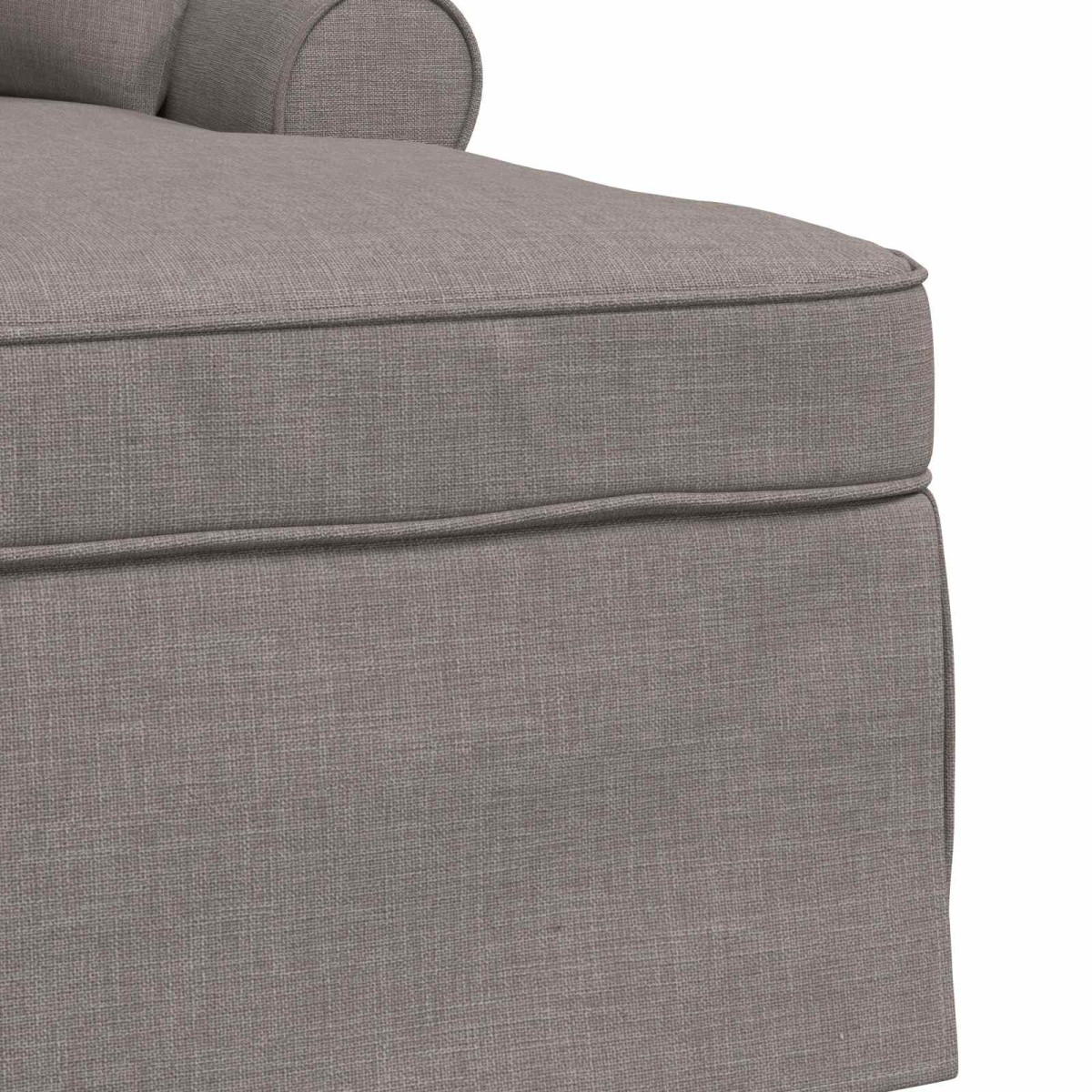 vidaXL Τσέιζ Λαζού με Φούστα 3 τμχ. Taupe ύφασμα 91 x 157 x 91 εκ.