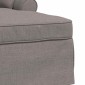 vidaXL Τσέιζ Λαζού με Φούστα 3 τμχ. Taupe ύφασμα 91 x 157 x 91 εκ.