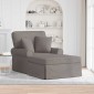 vidaXL Τσέιζ Λαζού με Φούστα 3 τμχ. Taupe ύφασμα 91 x 157 x 91 εκ.
