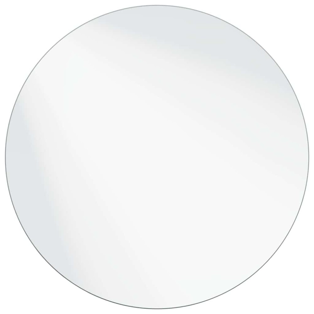 vidaXL Καθρέφτης τοίχου Γύρος Ø 60 cm σκληρυμένο γυαλί