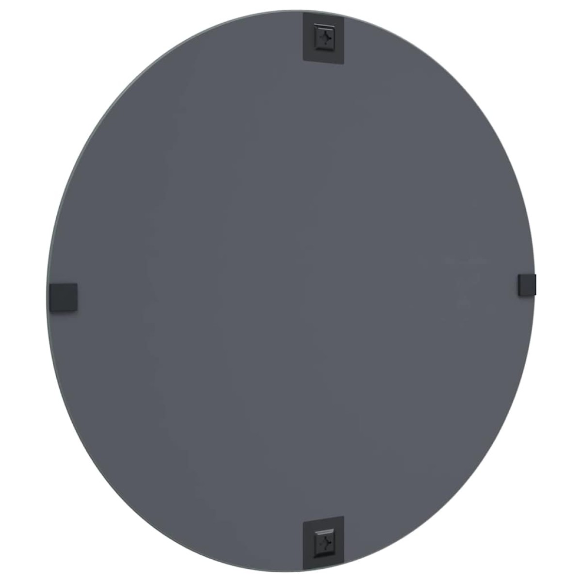 vidaXL Καθρέφτης τοίχου Γύρος Ø 70 cm σκληρυμένο γυαλί