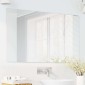 vidaXL Καθρέφτης τοίχου Ορθογώνιος 100 x 60 cm σκληρυμένο γυαλί