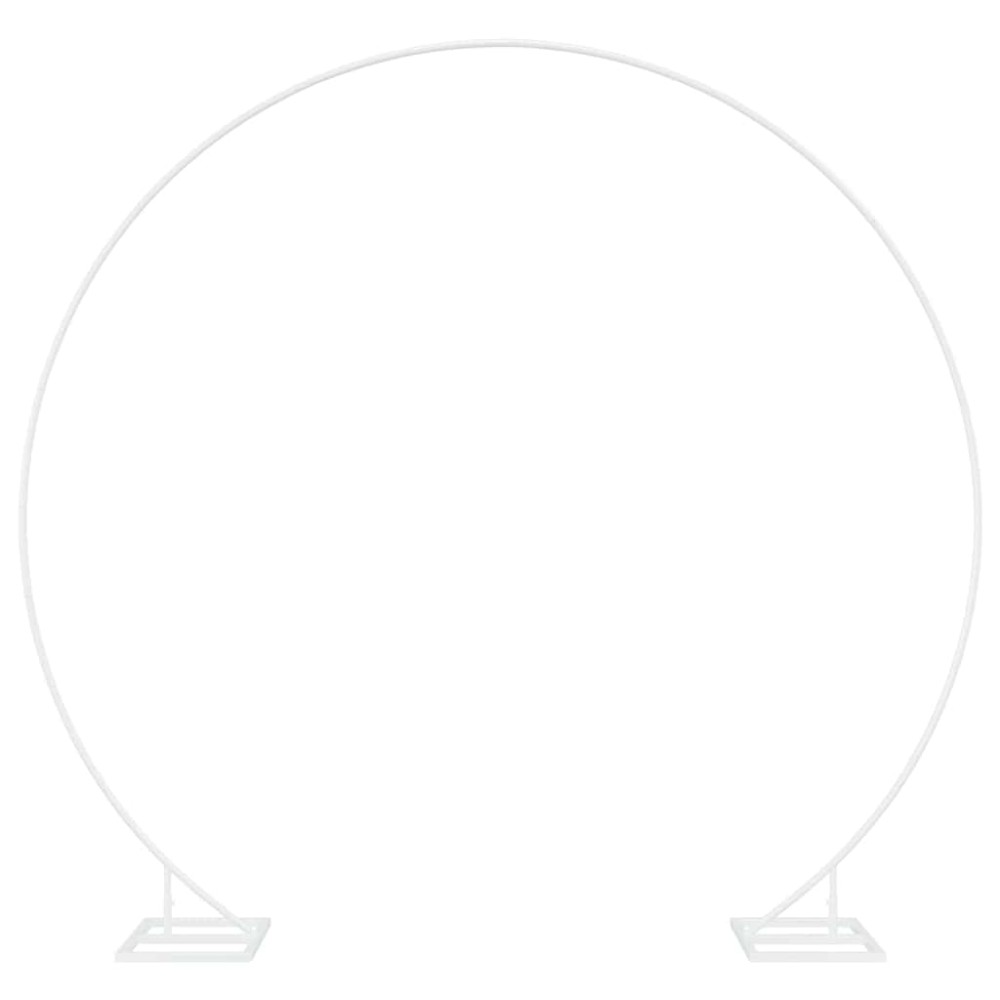 vidaXL Μοναδική Αψίδα Γάμου Λευκό 220 x 45 x 200 εκ. Ατσάλι