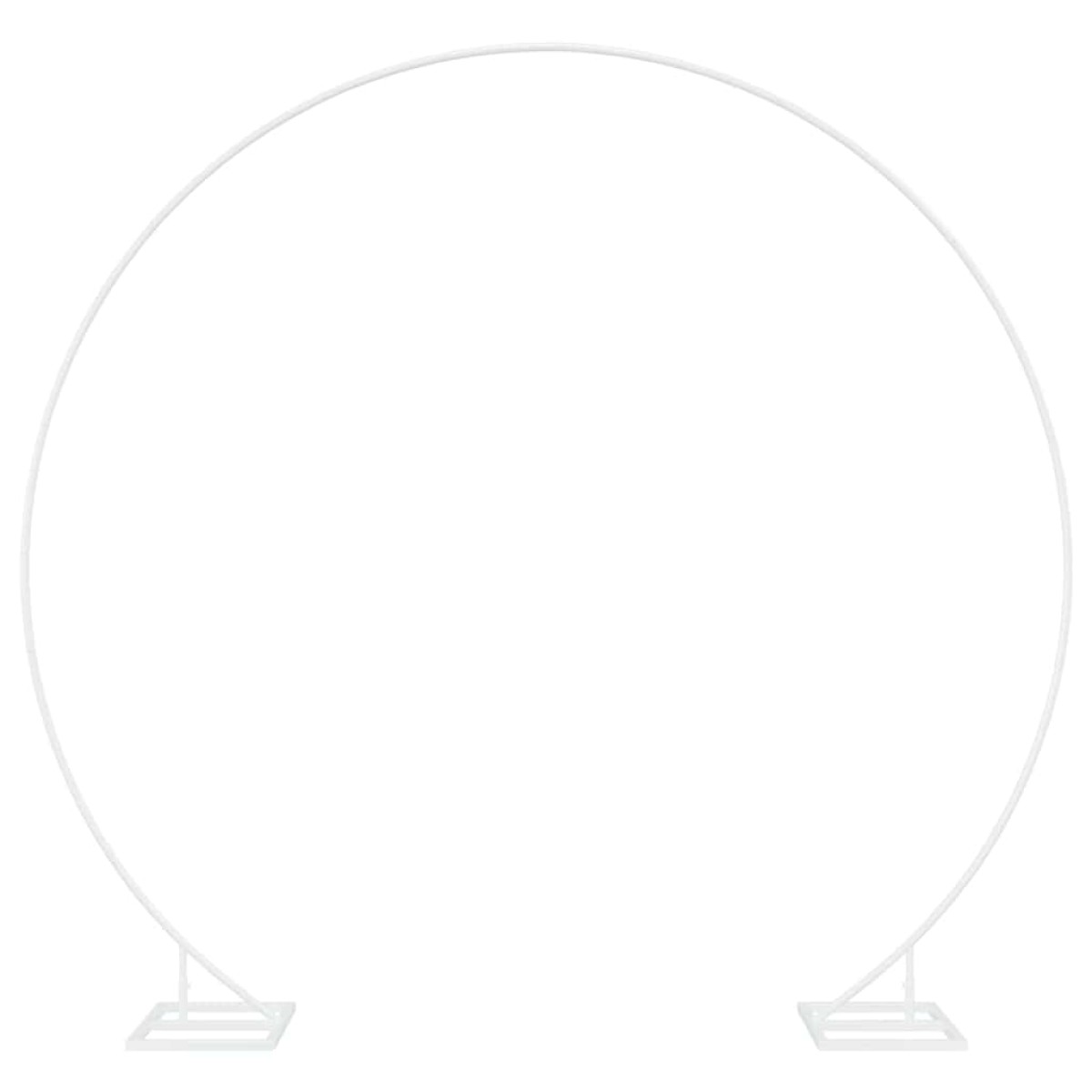 vidaXL Μοναδική Αψίδα Γάμου Λευκό 220 x 45 x 200 εκ. Ατσάλι