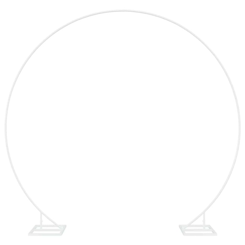 vidaXL Μοναδική Αψίδα Γάμου Λευκό 220 x 45 x 200 εκ. Ατσάλι