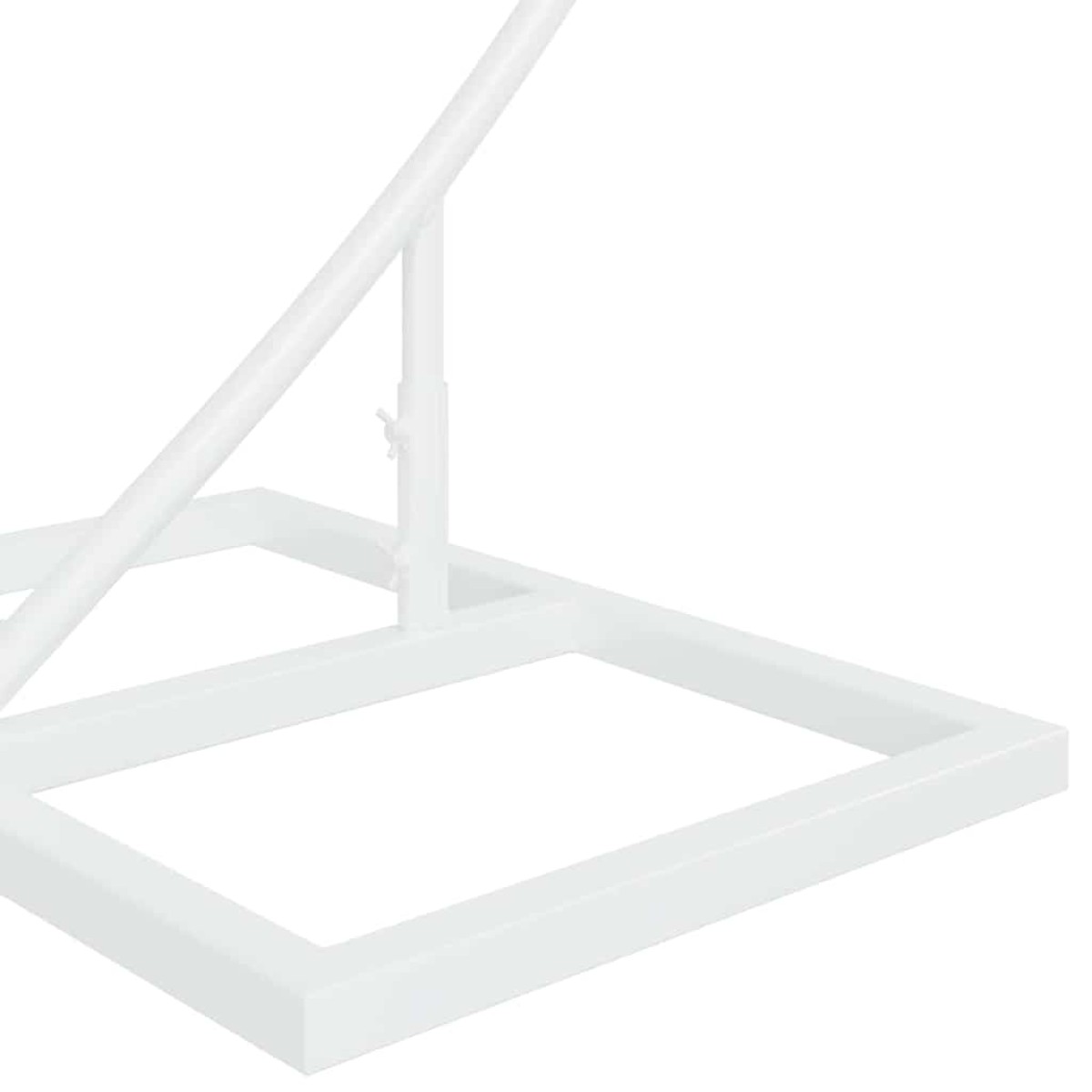 vidaXL Μοναδική Αψίδα Γάμου Λευκό 220 x 45 x 200 εκ. Ατσάλι