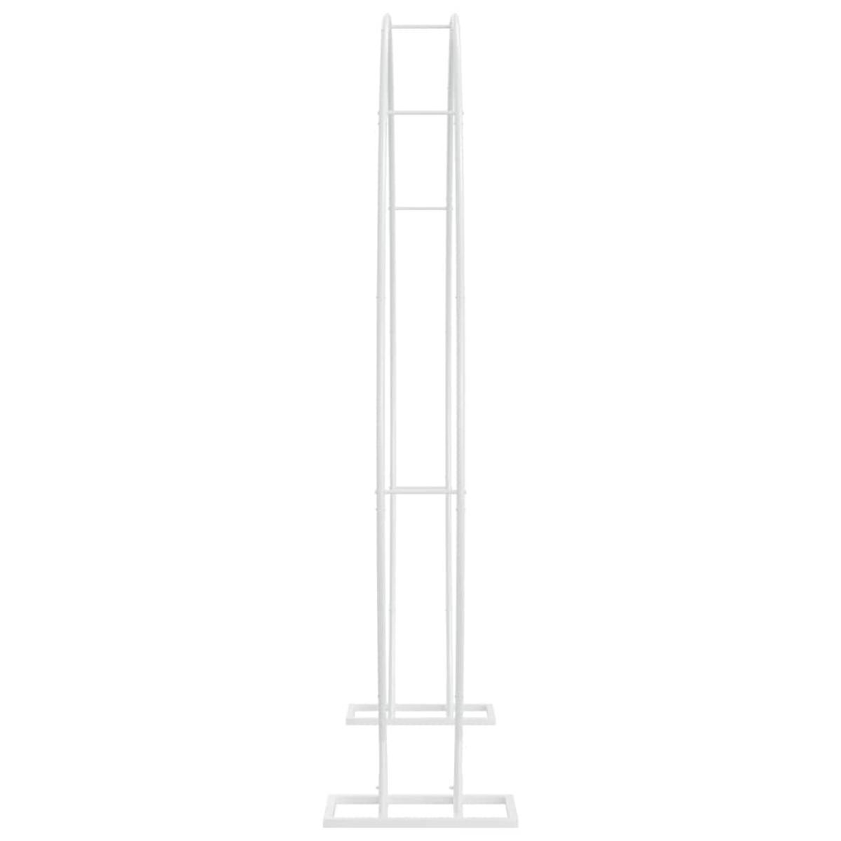vidaXL Διπλός Γάμος Αψίδα Λευκό 220 x 45 x 200 εκ. Ατσάλι