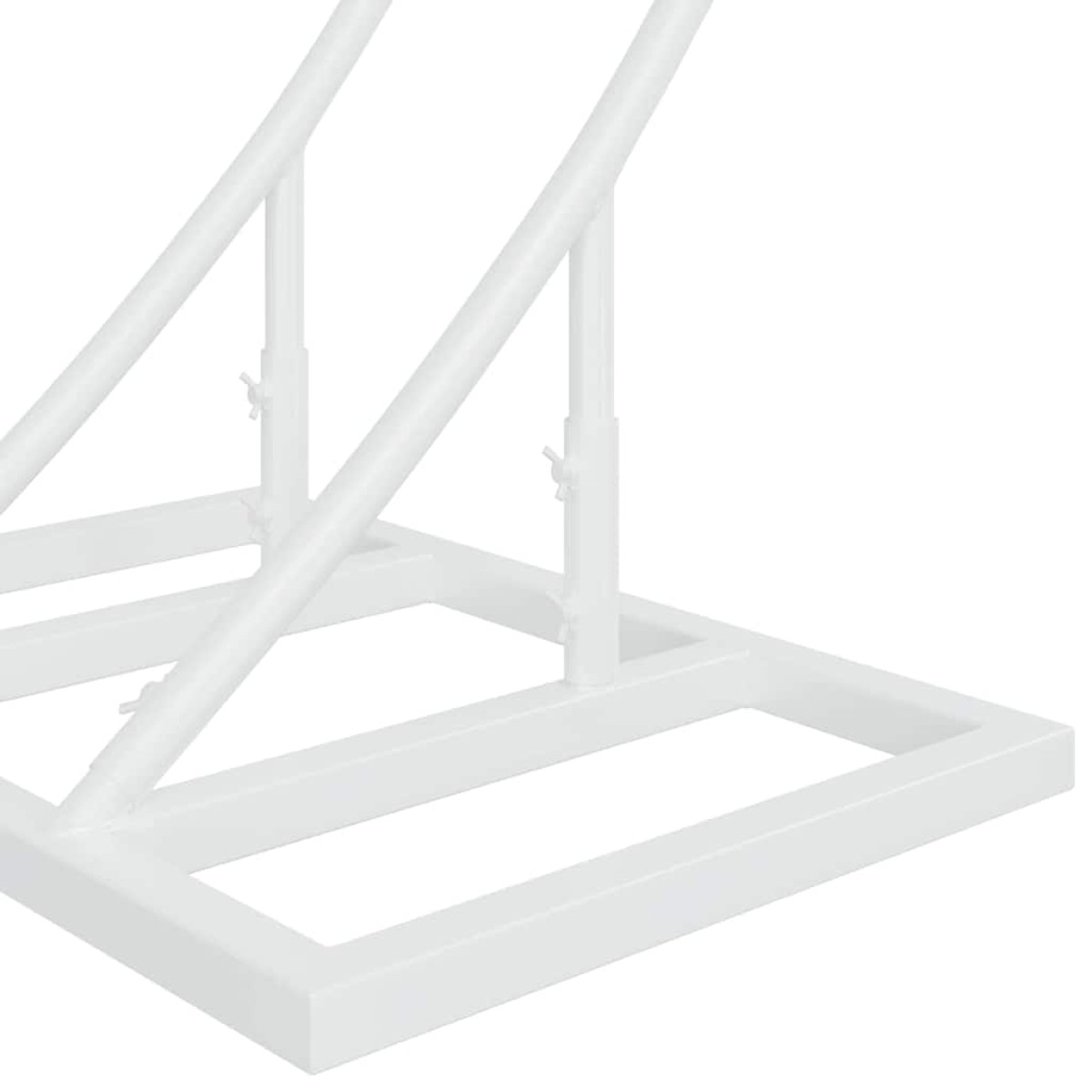 vidaXL Διπλός Γάμος Αψίδα Λευκό 220 x 45 x 200 εκ. Ατσάλι