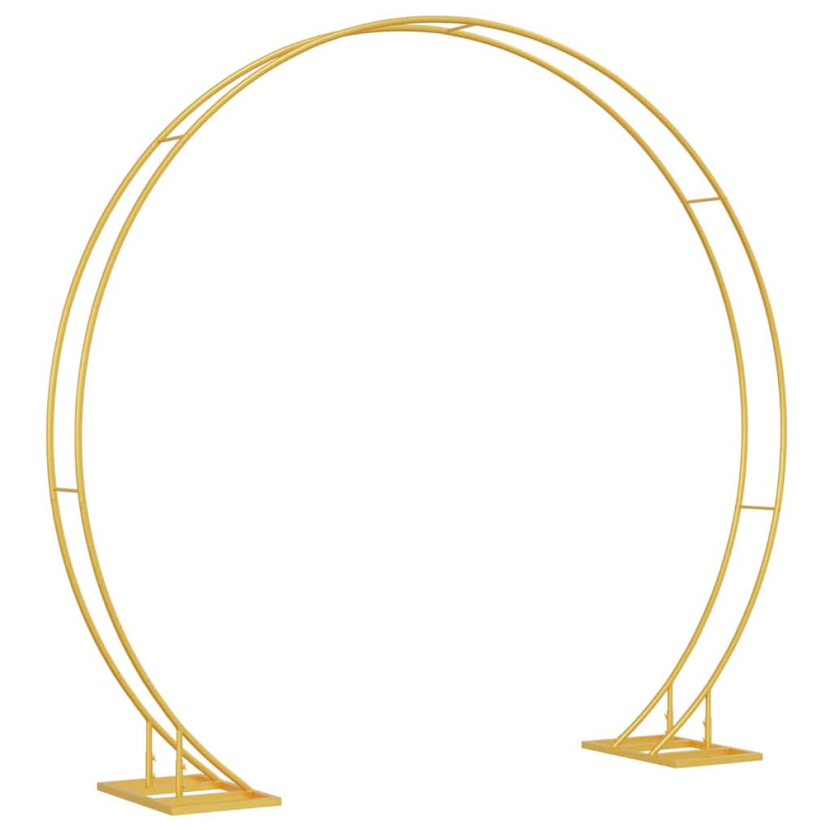 vidaXL Διπλός Γάμος Αψίδα Χρυσό 220 x 45 x 200 εκ. Ατσάλι