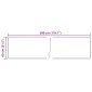 vidaXL Χαλί Runner MARSA Κρεμ 80 x 300 cm Πολυέστερ και PVC