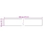 vidaXL Χαλί Runner MARSA Κρεμ 80 x 450 εκ. Πολυέστερ και PVC