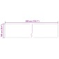 vidaXL Χαλί Runner MARSA Κρεμ 100 x 300 cm Πολυέστερ και PVC