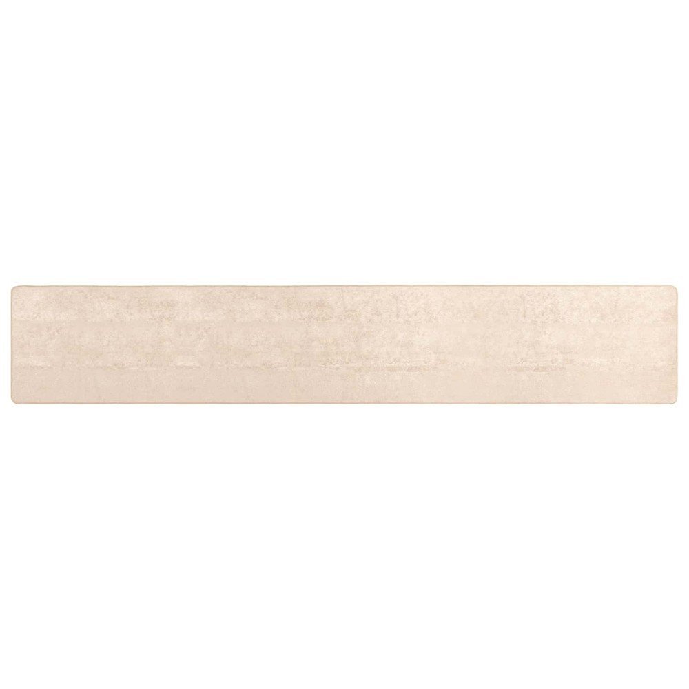 vidaXL Χαλί Runner MARSA Κρεμ 100 x 400 cm Πολυέστερ και PVC