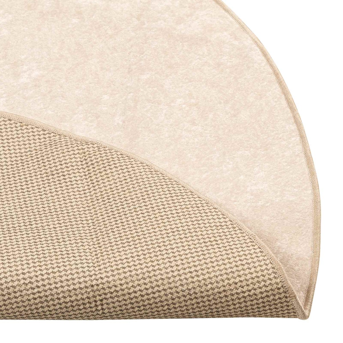 vidaXL Χαλί Runner MARSA Κρεμ 120 x 120 cm Πολυέστερ και PVC