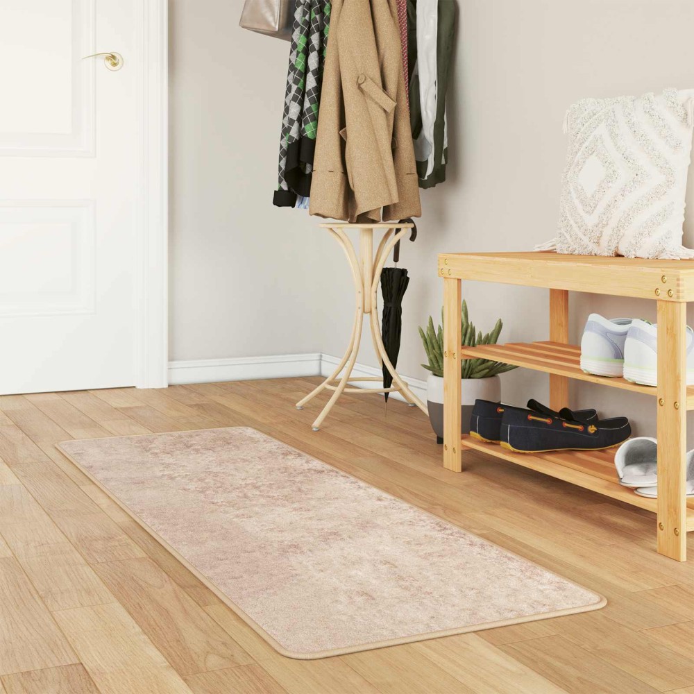 vidaXL Χαλί Runner MARSA Μπεζ 50 x 100 cm Πολυέστερ και PVC
