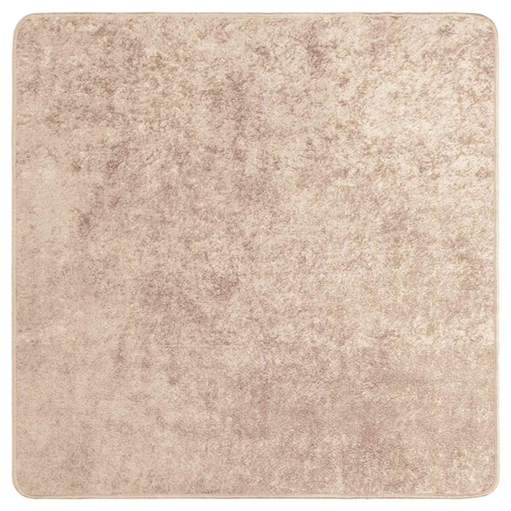 vidaXL Χαλί Runner MARSA Μπεζ 100 x 100 cm Πολυέστερ και PVC