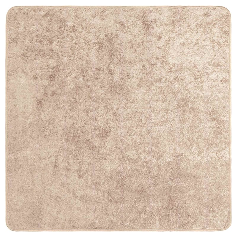 vidaXL Χαλί Runner MARSA Μπεζ 100 x 100 cm Πολυέστερ και PVC