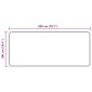 vidaXL Χαλί Runner MARSA Μπεζ 100 x 200 cm Πολυέστερ και PVC