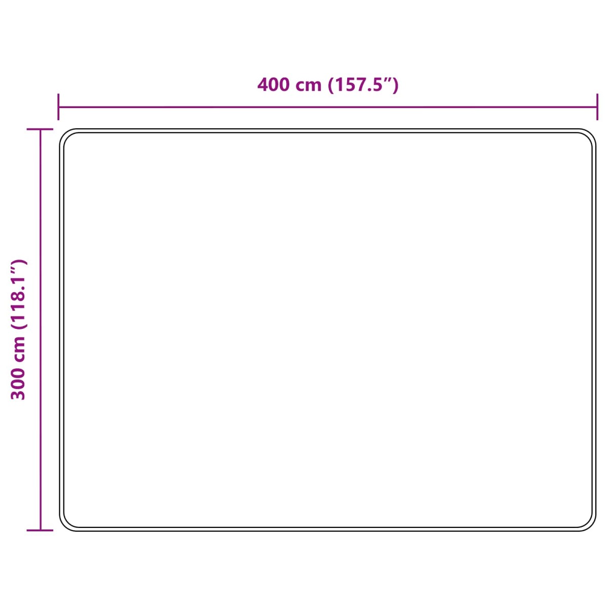 vidaXL Χαλί Runner MARSA Μπεζ 300 x 400 cm Πολυέστερ και PVC