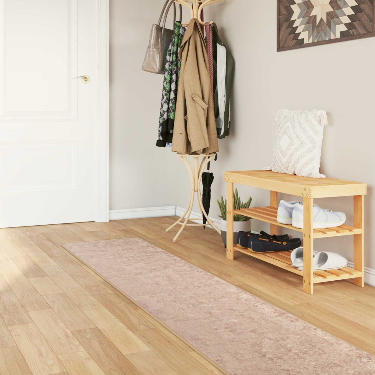 vidaXL Χαλί Runner MARSA Άμμος 50 x 250 εκ. Πολυέστερ και PVC