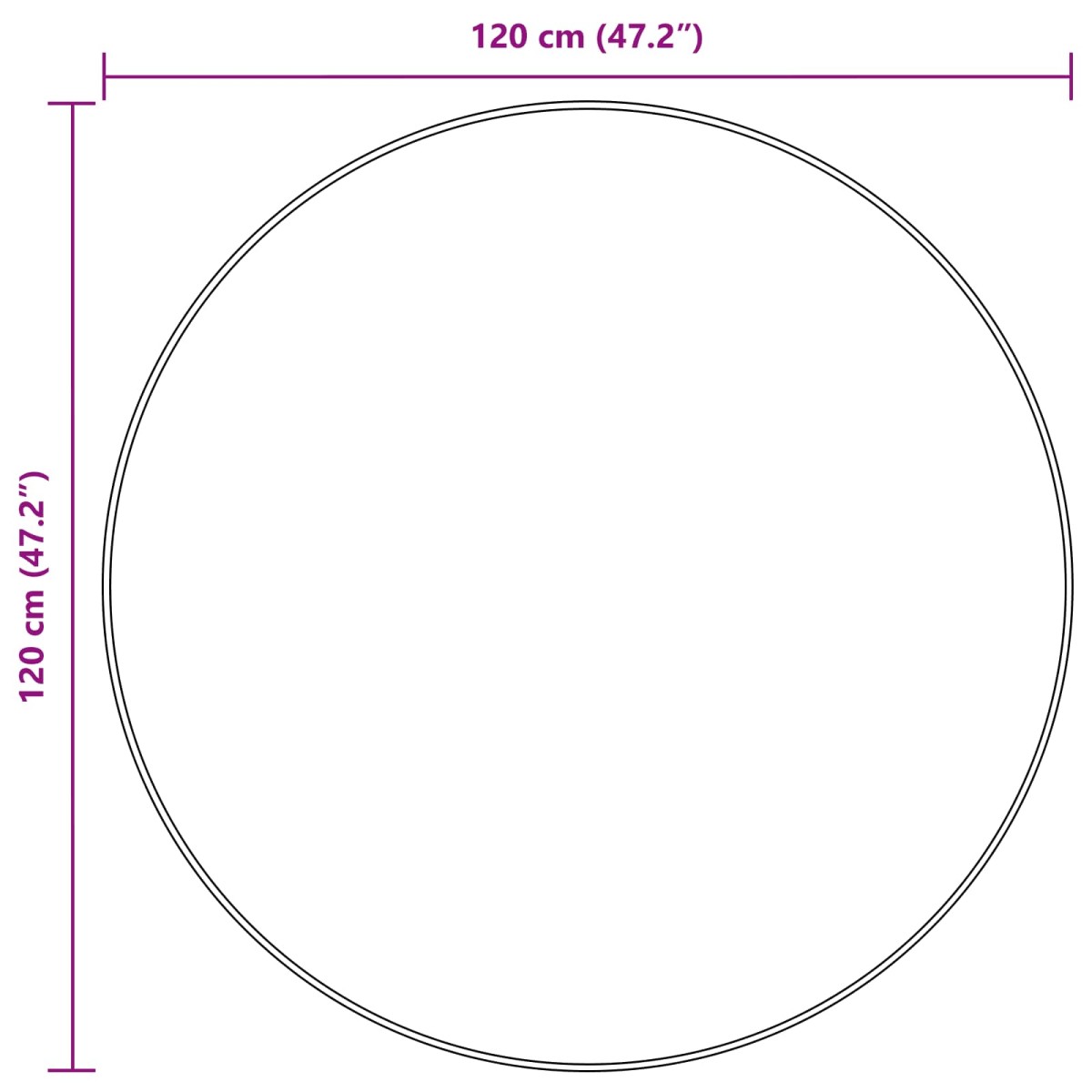 vidaXL Χαλί Runner MARSA Άμμος 120 x 120 cm Πολυέστερ και PVC