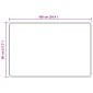 vidaXL Χαλί Runner MARSA Ανθρακί 80 x 100 cm Πολυέστερ και PVC