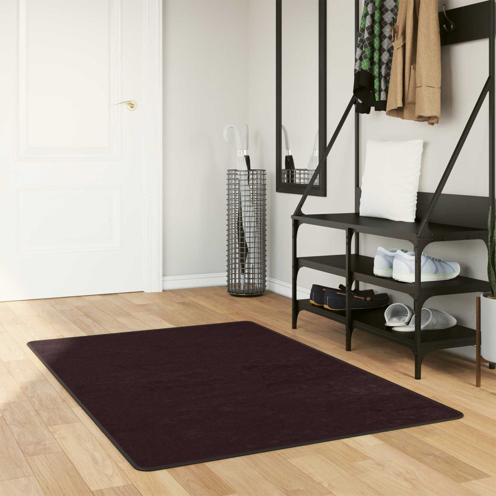 vidaXL Χαλί Runner MARSA Ανθρακί 100 x 150 cm Πολυέστερ και PVC