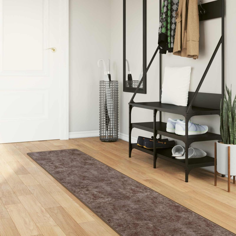 vidaXL Χαλί Runner MARSA Γκρι 50 x 450 εκ. Πολυέστερ και PVC
