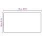 vidaXL Χαλί Runner MARSA Γκρι 80 x 150 cm Πολυέστερ και PVC