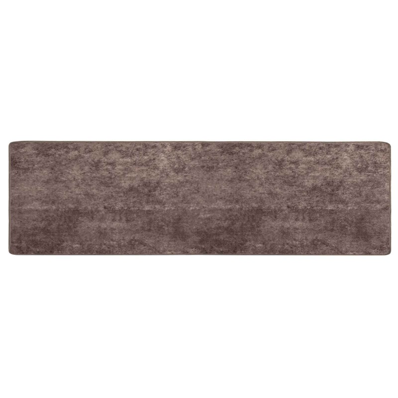 vidaXL Χαλί Runner MARSA Γκρι 80 x 350 εκ. Πολυέστερ και PVC