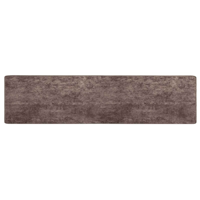 vidaXL Χαλί Runner MARSA Γκρι 80 x 450 εκ. Πολυέστερ και PVC