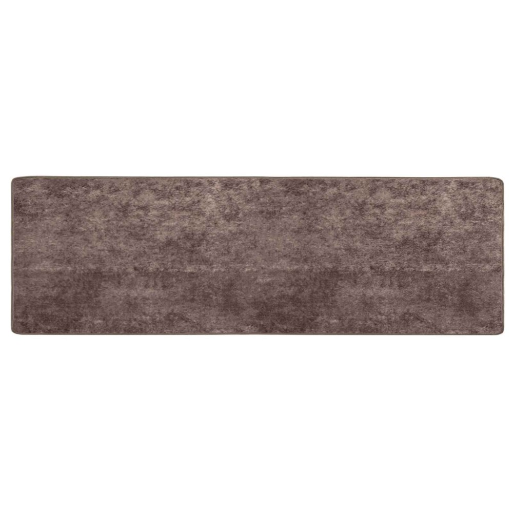 vidaXL Χαλί Runner MARSA Γκρι 100 x 350 εκ. Πολυέστερ και PVC