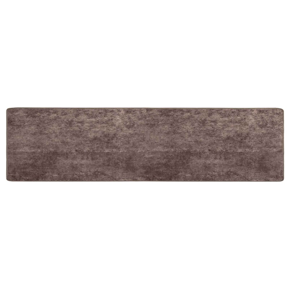 vidaXL Χαλί Runner MARSA Γκρι 100 x 400 cm Πολυέστερ και PVC