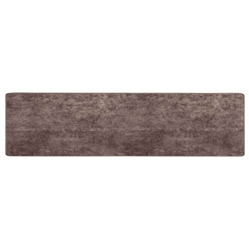 vidaXL Χαλί Runner MARSA Γκρι 100 x 400 cm Πολυέστερ και PVC